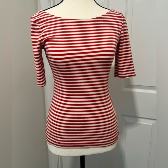 Banana Republic Tops - Banana Republic Striped Red and White Blouse